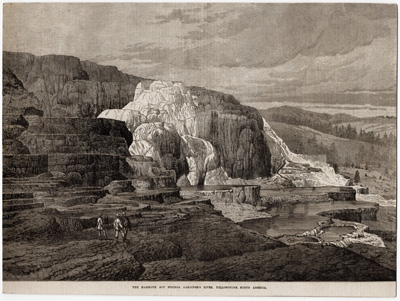 The Mammoth Hot Springs, Gardiner's River